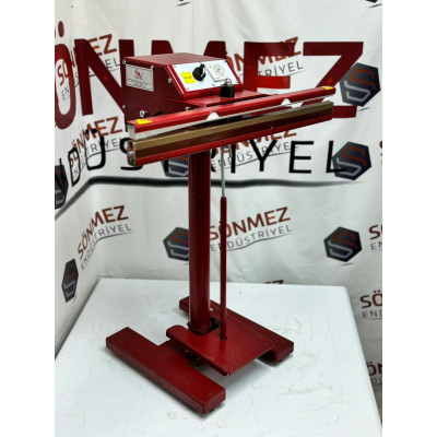 Sönmez Vakum Pedallı 65 Cm Pro Naylon Poşet Yapıştırma Makinesi Yerli Üretim Red