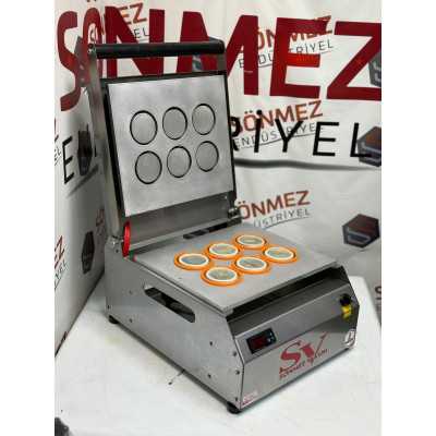 Sönmez Vakum 70 Mm Sos Kabı Yapıştırma Kapatma Makinesi Dürüm Sosu Paketleme Makinası