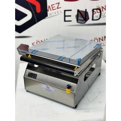 Sönmez Vakum Büyük Küvet Tabak Kapatma Makinesi 325*265 Küvet Tabak Yapıştırma Makinası