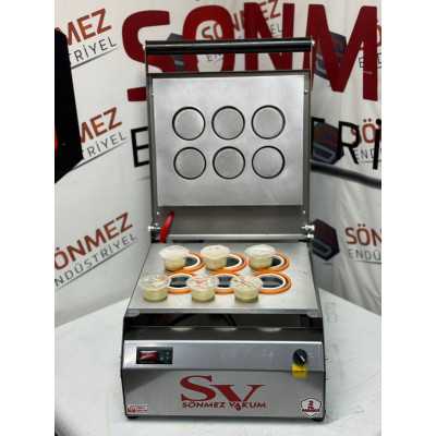Sönmez Vakum 70 Mm Sos Kabı Yapıştırma Kapatma Makinesi Dürüm Sosu Paketleme Makinası