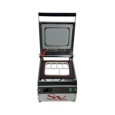 Sönmez Manuel 6 Bölmeli Kahvaltı Tabağı Kapatma Paketleme Makinesi Paslanmaz