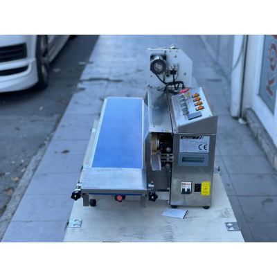 Lavion FRBS 1010 Konveyörlü Otomatik Yatay Poşet Ağzı Kapatma Makinesi Tarih Kodlamalı Lavion FRBS 1010 Konveyörlü Otomatik Yatay Poşet Ağzı Kapatma Makinesi Tarih Kodlamalı