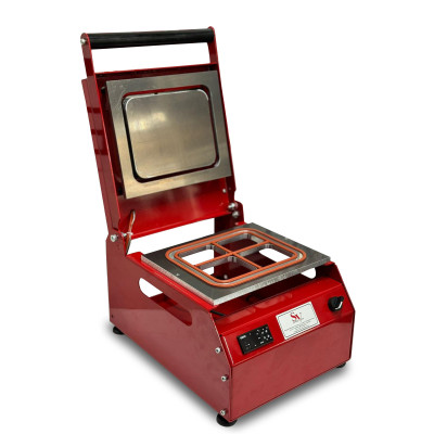 Sönmez Manuel Kase Kapatma 4 Gözlu Tabak Kapatma Makinesi Red