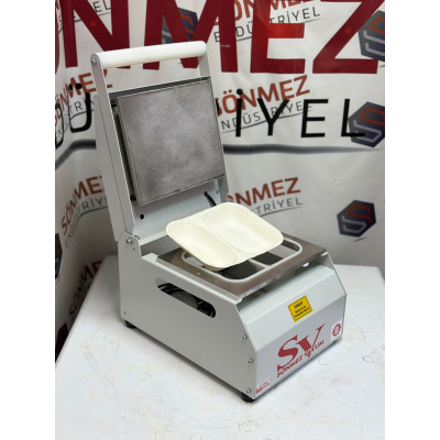 Sönmez Vakum 2 Bölme Karton Tabak Kapatma Yapıştırma Makinesi Sönmez Vakum 2 Bölme Karton Tabak Kapatma Yapıştırma Makinesi