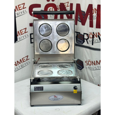 Sönmez Vakum 110*110 Yuvarlak Kase Kapatma Makinesi Tabak Kapatma Makinası 4 Adet