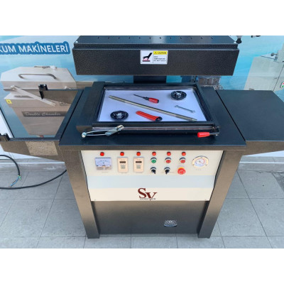 Sönmez Vakum Karton Üzeri Musluk Oyuncak Gümüş Paketleme Makinesi Skinpack Vakum Makinası