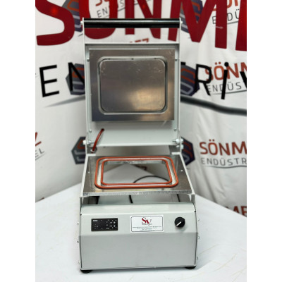 Sönmez SV 350 Manuel Tekli Kase Tabak Kapatma Makinesi White