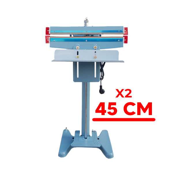 Pfs-450x2 Pedallı Ayak Basmalı 45 Cm Poşet Ağzı Kapama Yapıştırma Makinesi