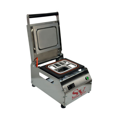 Sönmez Manuel 6 Bölmeli Kahvaltı Tabağı Kapatma Paketleme Makinesi Paslanmaz