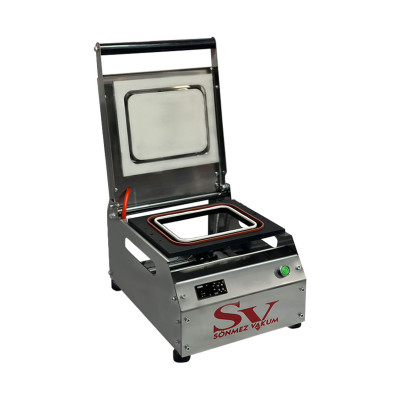 Sönmez SV 350 Manuel Tekli Kase Tabak Kapatma Makinesi Paslanmaz