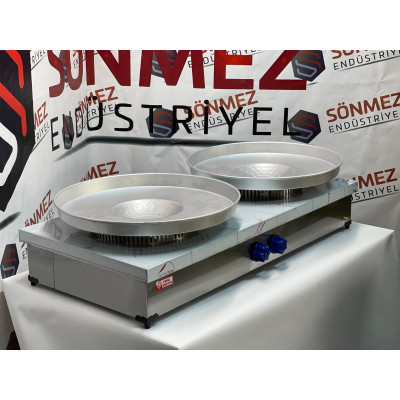 Paslanmaz Çiftli Tantuni Ocağı 60*120 Cm Özel Üretim Tepsi Dahil Özel