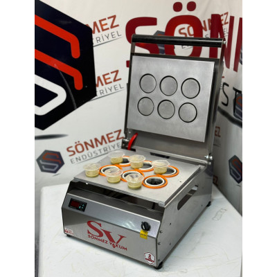 Sönmez Vakum 70 Mm Sos Kabı Yapıştırma Kapatma Makinesi Dürüm Sosu Paketleme Makinası