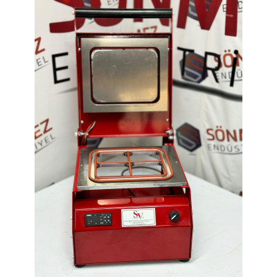 Sönmez Manuel Kase Kapatma 4 Gözlu Tabak Kapatma Makinesi Red