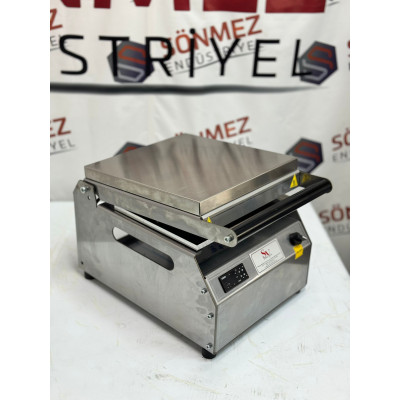 Sönmez Vakum 1 Bölmeli Paslanmaz Manuel Kase Kapatma Makinesi