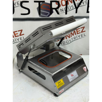Sönmez Vakum Paslanmaz Döner Kebap İskender Paketleme Makinesi Karton Tabak Yapıştırma Makinası