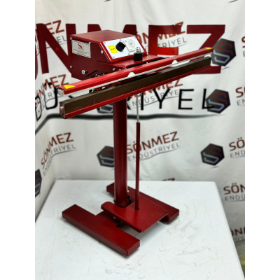 Sönmez Vakum Pedallı 80 Cm Pro Naylon Poşet Yapıştırma Makinesi Yerli Üretim Red