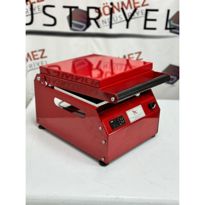 Sönmez Manuel 6 Bölmeli Kahvaltı Tabağı Kapatma Makinesi Red