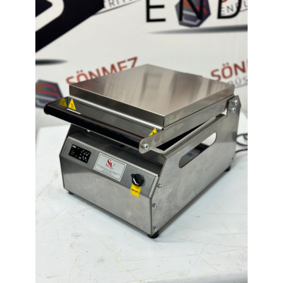 Sönmez Vakum 2 Bölmeli Paslanmaz Manuel Kase Kapatma Makinesi