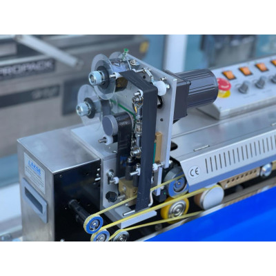 Lavion FRBS 1010 Konveyörlü Otomatik Yatay Poşet Ağzı Kapatma Makinesi Tarih Kodlamalı