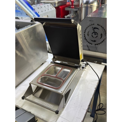 Propack Eko Yemek Paketleme Makinesi 3 Bölme Tabak Kapatma Makinası