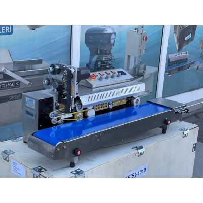 Lavion FRBS 1010 Konveyörlü Otomatik Yatay Poşet Ağzı Kapatma Makinesi Tarih Kodlamalı Lavion FRBS 1010 Konveyörlü Otomatik Yatay Poşet Ağzı Kapatma Makinesi Tarih Kodlamalı