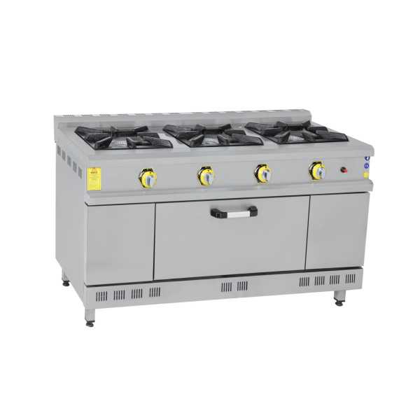 İnoxmaster 3'lü Kuzine Fırınlı Ce Belgeli Gaz/lpg