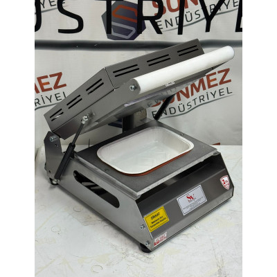 Sönmez Vakum Paslanmaz Döner Kebap İskender Paketleme Makinesi Karton Tabak Yapıştırma Makinası