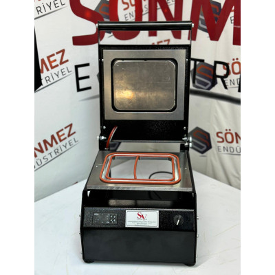 Sönmez Manuel Kase Kapatma 2 Gözlu Tabak Kapatma Makinesi Black