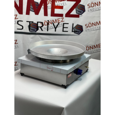 Paslanmaz Tantuni Ocağı 50*50 Cm Tepsi Dahil - Doğal Gazlı