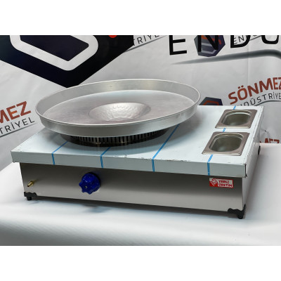 Paslanmaz Garnütürlü Tantuni Ocağı 50*70 Cm - Doğal Gazlı