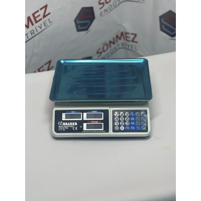 Brader Elektronik Terazi Market Manav Terazi 40 Kg