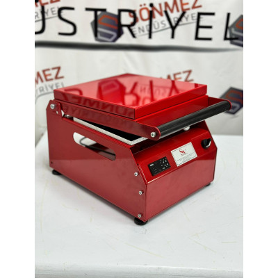 Sönmez SV 350 Manuel Tekli Kase Tabak Kapatma Makinesi Red
