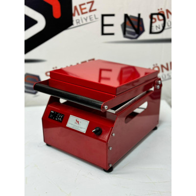 Sönmez Manuel Kase Kapatma 2 Gözlu Tabak Kapatma Makinesi Red