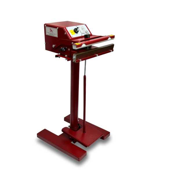 Sönmez Vakum Pedallı 35 Cm Pro Naylon Poşet Yapıştırma Makinesi Yerli Üretim Red