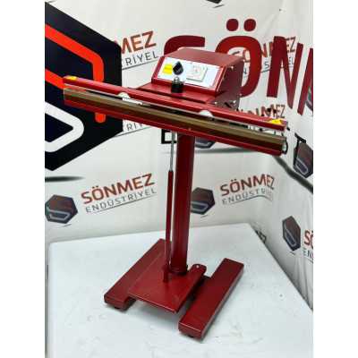 Sönmez Vakum Pedallı 80 Cm Pro Naylon Poşet Yapıştırma Makinesi Yerli Üretim Red