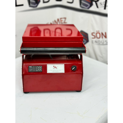 Sönmez SV 350 Manuel Tekli Kase Tabak Kapatma Makinesi Red