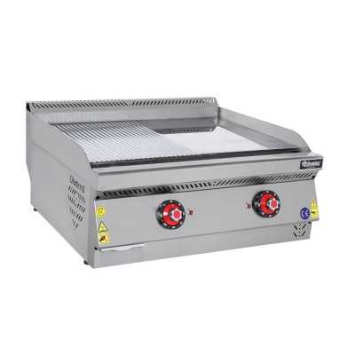 Himaksan Pleyt Izgara Yarı Oluklu Elektrikli 80x70x30 Cm Himaksan Pleyt Izgara Yarı Oluklu Elektrikli 80x70x30 Cm
