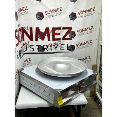 Sönmez Paslanmaz Tantuni Ocağı 100*100 Cm Tepsi Dahil -Doğalgaz Ce