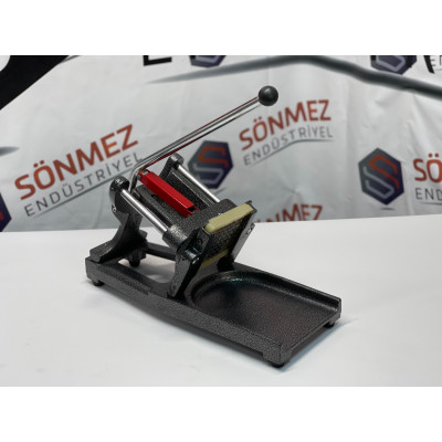 Sanayi Tipi Kare Yatay Patates Dilimleme Makinesi Büfe Patates Dilimleme