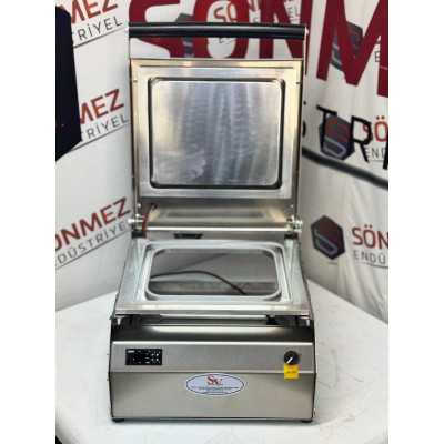 Sönmez Vakum Büyük Küvet Tabak Kapatma Makinesi 325*265 Küvet Tabak Yapıştırma Makinası