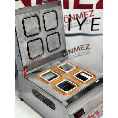 Sönmez Vakum 110*110 Kare Tatlı Tabağı Kapatma Makinesi
