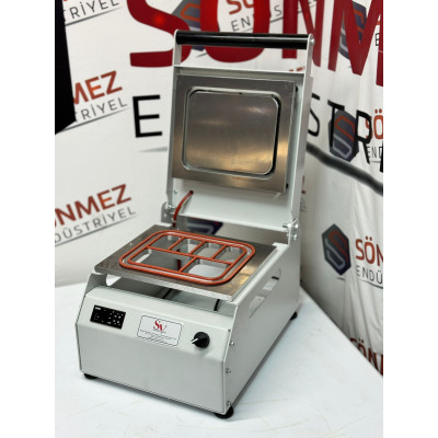 Sönmez Manuel 6 Bölmeli Kahvaltı Tabağı Kapatma Makinesi White Sönmez Manuel 6 Bölmeli Kahvaltı Tabağı Kapatma Makinesi White